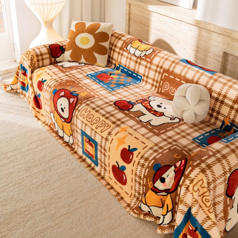 Full Coverage Sofa Blanket Cover Living Room Sofas Mats Soft Fleece Sofa Throw Dopamine Sofa Cover One Piece Sofa Cushion 180x130cm
