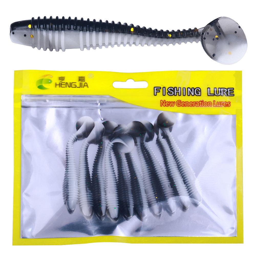 T-Tail Spiral Soft Bait Worm Set - Artificial Fishing Lure