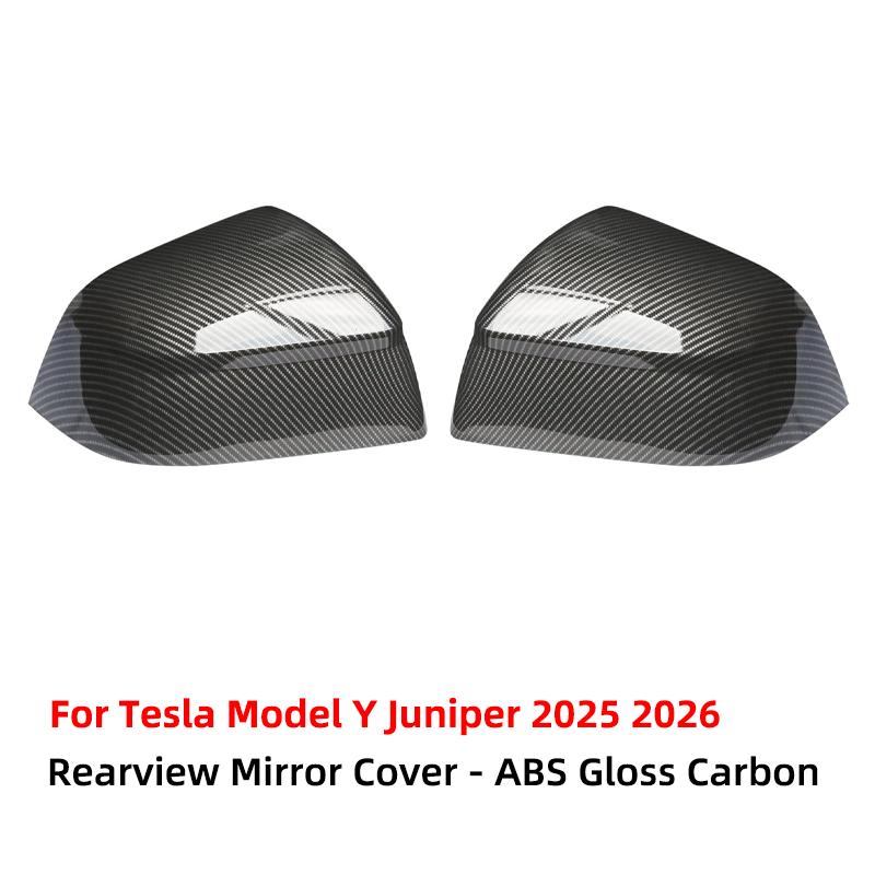 

For Tesla Model Y Juniper 2025 2026 Rearview Mirror Cover Car ABS Side Mirror Cover Exterior Accessories(not fit Standard)