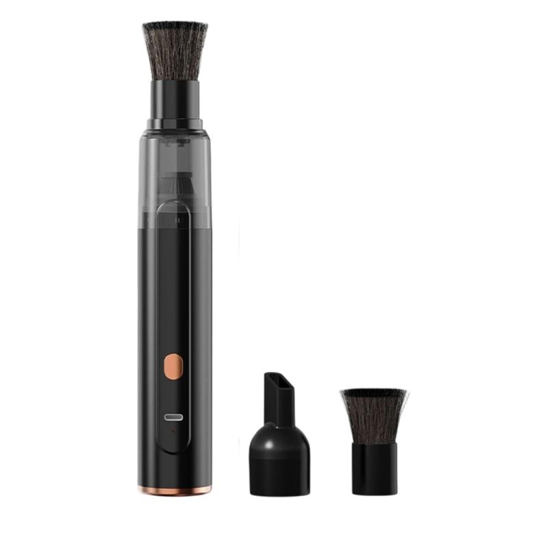 Coffee Grounds Dust Cleaner with Brush Head, Clear Dust Cup and Narrow Nozzle for Coffee Bar Counter Use