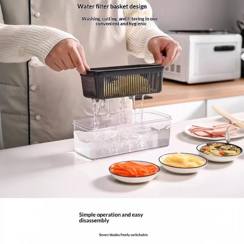 11/14/16 Pcs Multifunctional Vegetable Chopper Slicer Dicer With Interchangeable Blades For Home Kitchen Daily Cooking Meal Prep