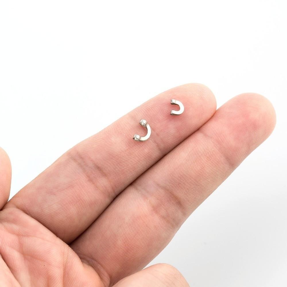 100 PCS Copper Material Fishing Clevis Irregular U-shaped Lure Making Accessories  Fishing Tackle