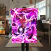 1PC Majin Buu Print Flannel Blanket, High quality All Seasons, Home Decor, Warmth and Comfort, Perfect for Christmas Gifts