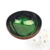 Coconut Bowl Nuts Holder Candy Container Shell Jewelry Storage Bamboo Wooden Office Fruit Snacks
