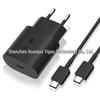 Samsung PD45W Grenzüberschreitendes Ladegerät-Set: Super schnelles 25W Kabel, US/UK/EU Steckeroptionen