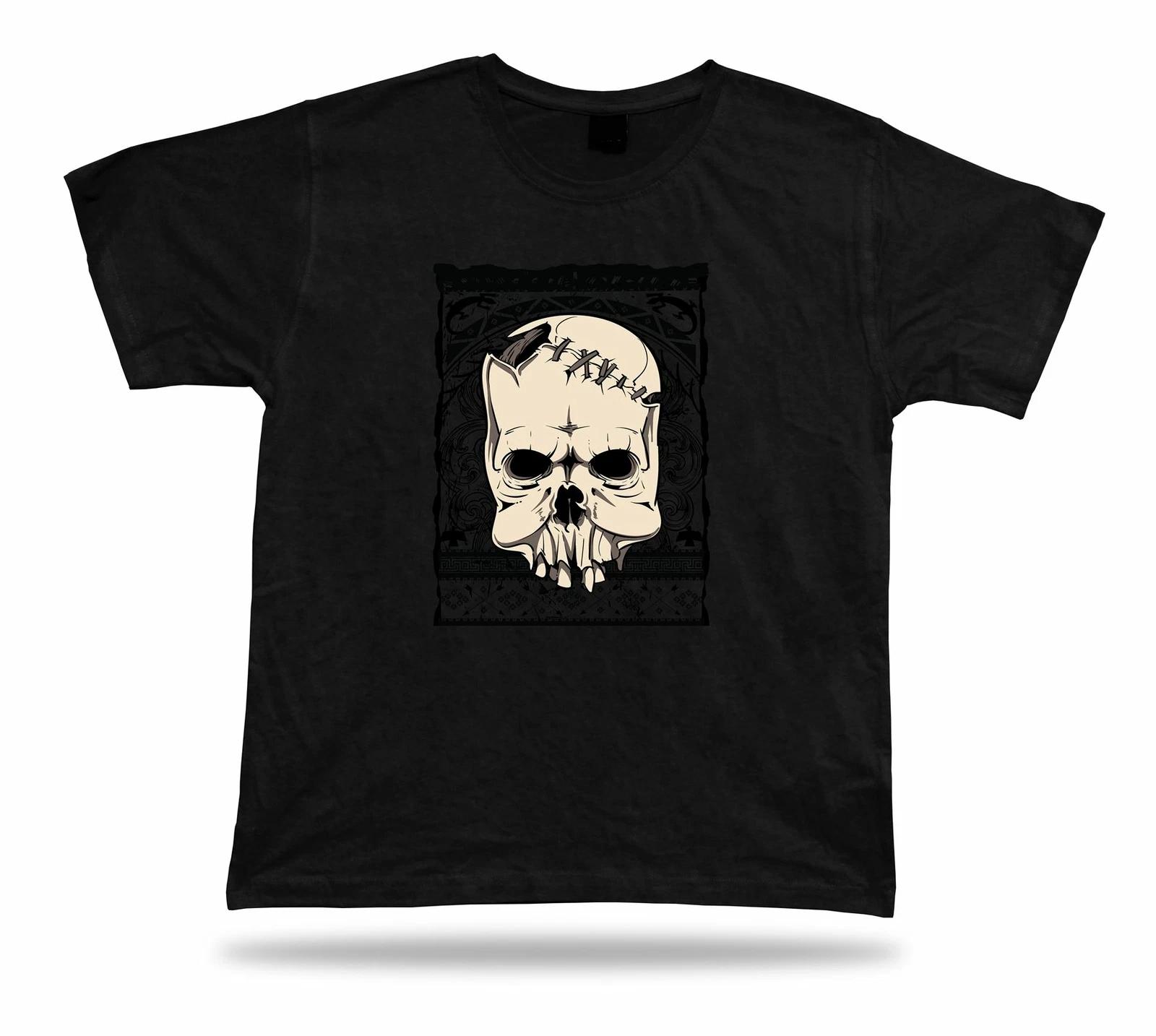 Tshirt Tee Shirt Birthday Gift Idea Native Skull Stitches Death Emblam Evil 4XL