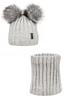 Komplet Czapka I Komin Bianca - Light Grey