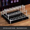 Glass Shot Cups Set with Stand Whiskey Cocktail Bomber Shot Glasses for Party Bar