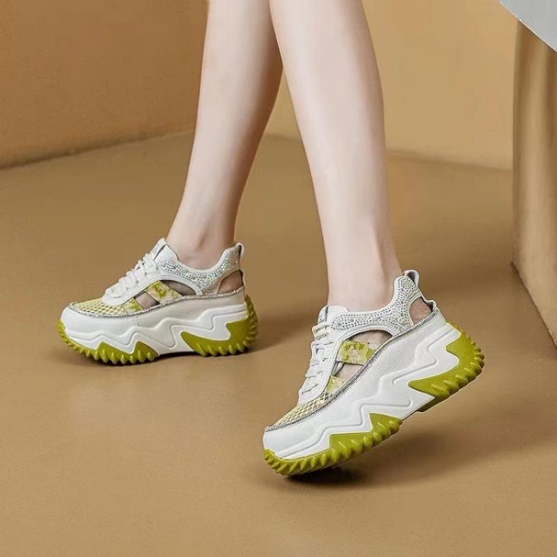 Roman Summer Women Wedges Shoes Mules Shoes 2025Hollow-out Vulcanized Shoes All-match Breathable Women Casual Sandalias De Mujer