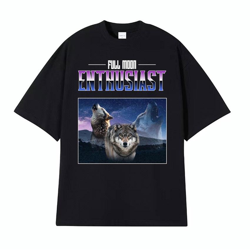 If They Talk Behind Yo Back Fart Wolf Literally Me Funny Meme Emo Tshirt Mens Clothing Harajuku Retro Oversized Cotton T Shirt