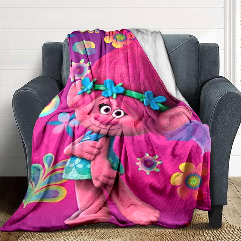 1Pc Pink Hair Adventure Blanket For Couch Bed Plush Cozy Fuzzy Blanket Super Soft Warm Blankets For Fall And Winter 091849