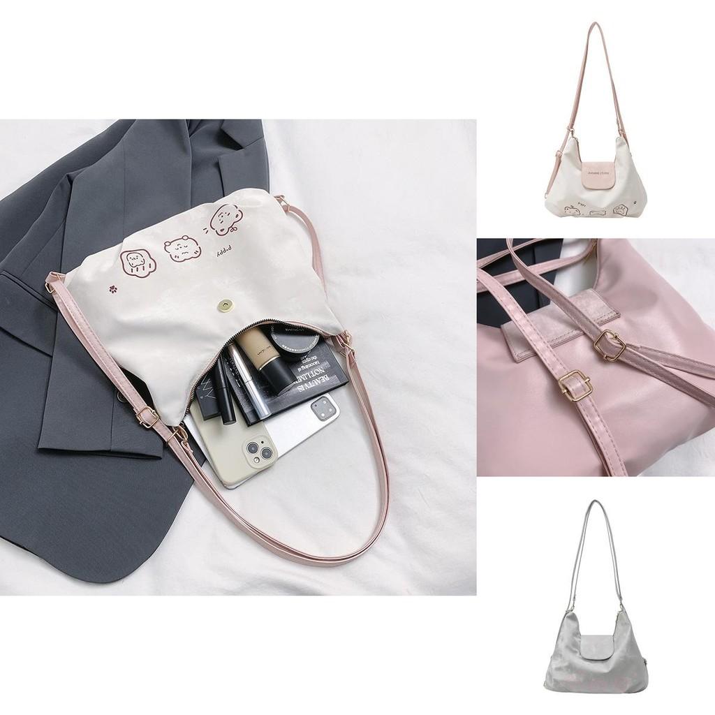 Bear Pattern Tote Bag For Women With Large Capacity And Pu Material For Daily Use