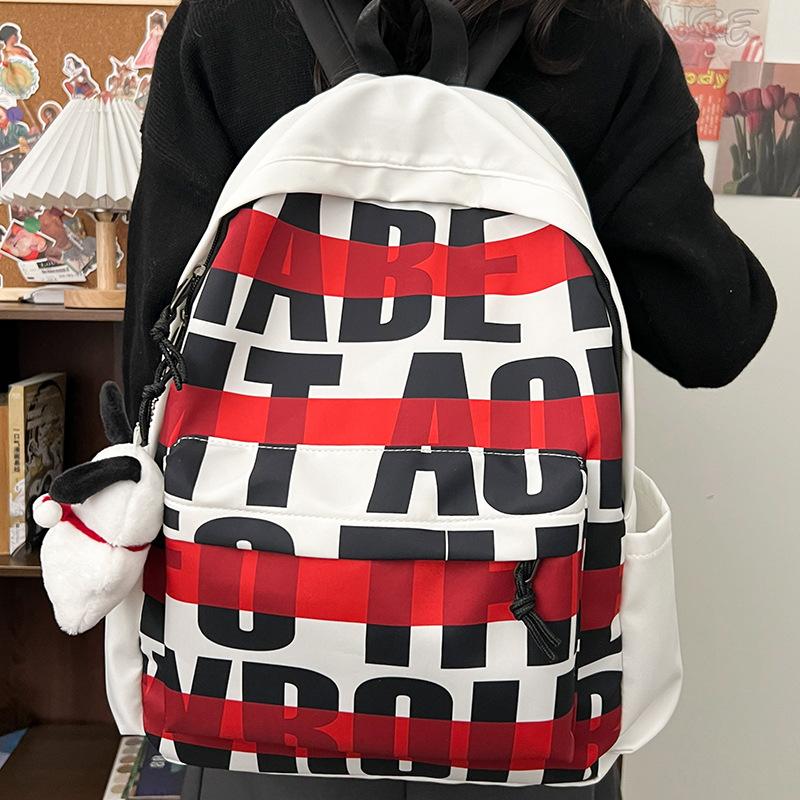 Schoolbag1011 new American backpack girl student niche original printed backpack trendy men's and women's backpack