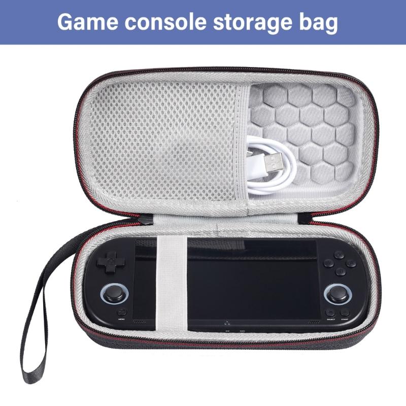 Handheld Game Console Protective Storage Bag Organizers Fit For Trimui Gamers, Includes High Clarity Tempered Glass Film