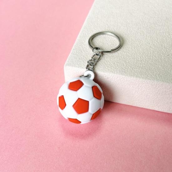 Compact Lightweight Keychain Pendant, Football Shape Key Holder, Smooth Surface Portable Fan Gift Accessory