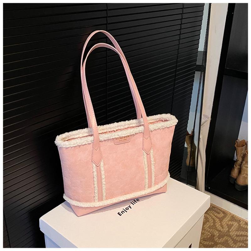 New Fashionable Large-capacity Tote Bag Women's Autumn and Winter Cute Trendy Commuter Shoulder Bag Feeling Armpit Bag