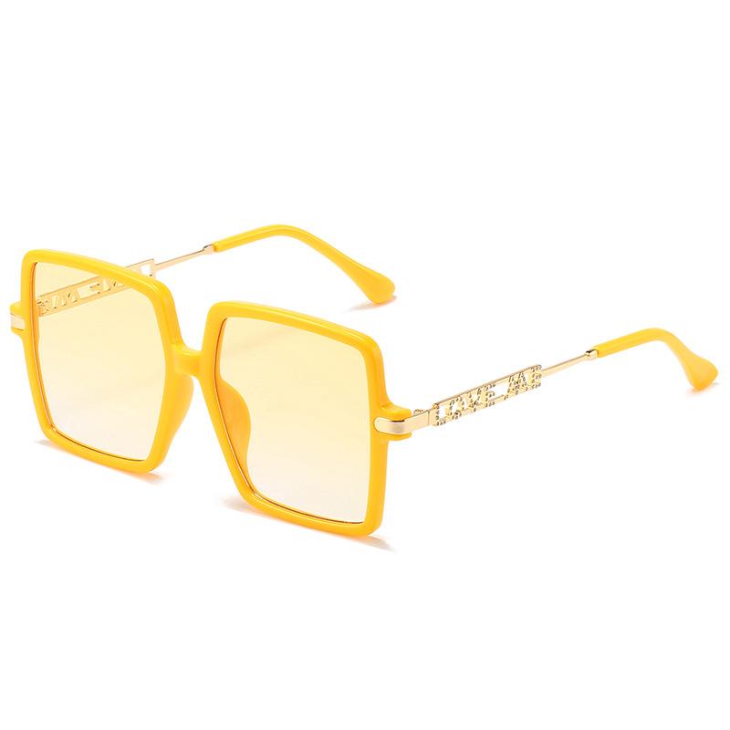 Xiangjia Modern Retro Glasses Men'S Frameless Sunglasses Personalized Large Square Rock Style Trend Sunglasses
