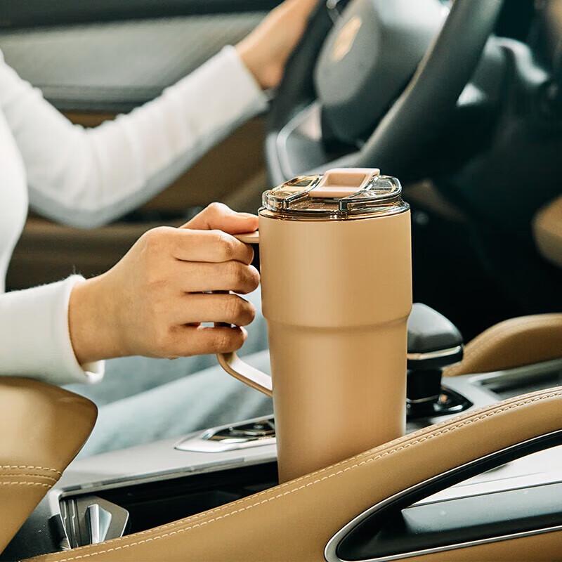 Lock&Lock Large Ceramic Coated Insulated Coffee Travel Mug