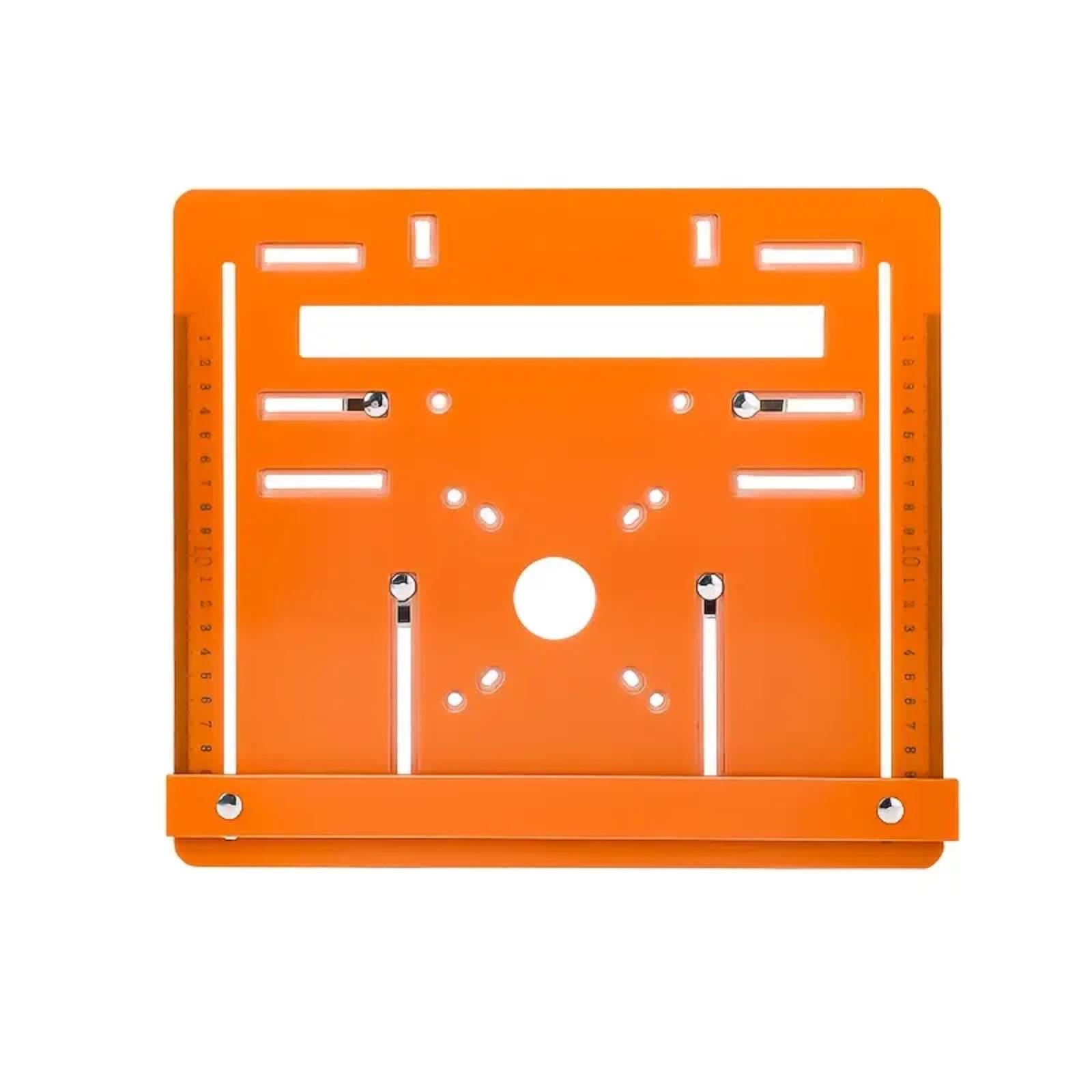 

Комплект базовой пластины для режущей машины, 11,02 X 9,84 дюйма, базовая пластина для деревообрабатывающей циркулярной пилы, толщина 5 мм - С решеткой и регулируемым позиционирующим направляющим One Size