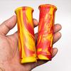 Marble Grips Red and Yellow for Harley 1 Inch Nice Motorcycle...