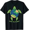 NEW Save The Planet Earth Day Environment Turtle Ocean Day T-Shirt - MADE IN USA