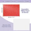 60Sheets Glitter Cardstock A4 Glitter Paper Card Stock Shiny Scrapbook 250gsm Sparkly Paper Large Shimmer for Scrapbook DIY Art