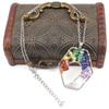 Hand-Wound Natural Gravel Crystal Curved Hexagon Tree Of Life Fortune Tree Necklace Women'S Necklace N15
