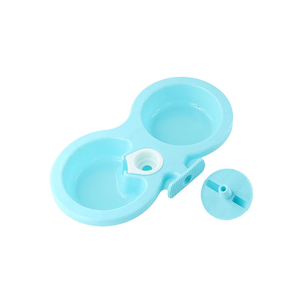 

Съемная подвесная клетка для собак, двойная миска для собак, двойная миска для питья домашних животных, миска для корма для собак, клетка для домашних животных