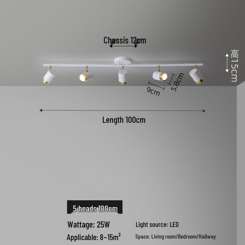 Nordic LED Ceiling Spotlight for Bedroom, Living Room, Background Wall, and Cloakroom