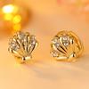 European and American new personalized earrings with a high-end feel, shell earrings for women
