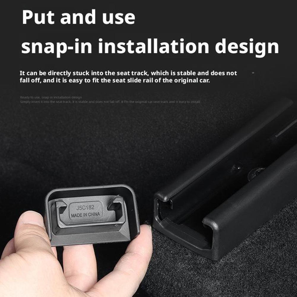 For Tesla Model Y Juniper 2023-2025 Car Seat Rail Corner Protector Cover TPE Edge Protect Guard Plug Auto Interior Accessories