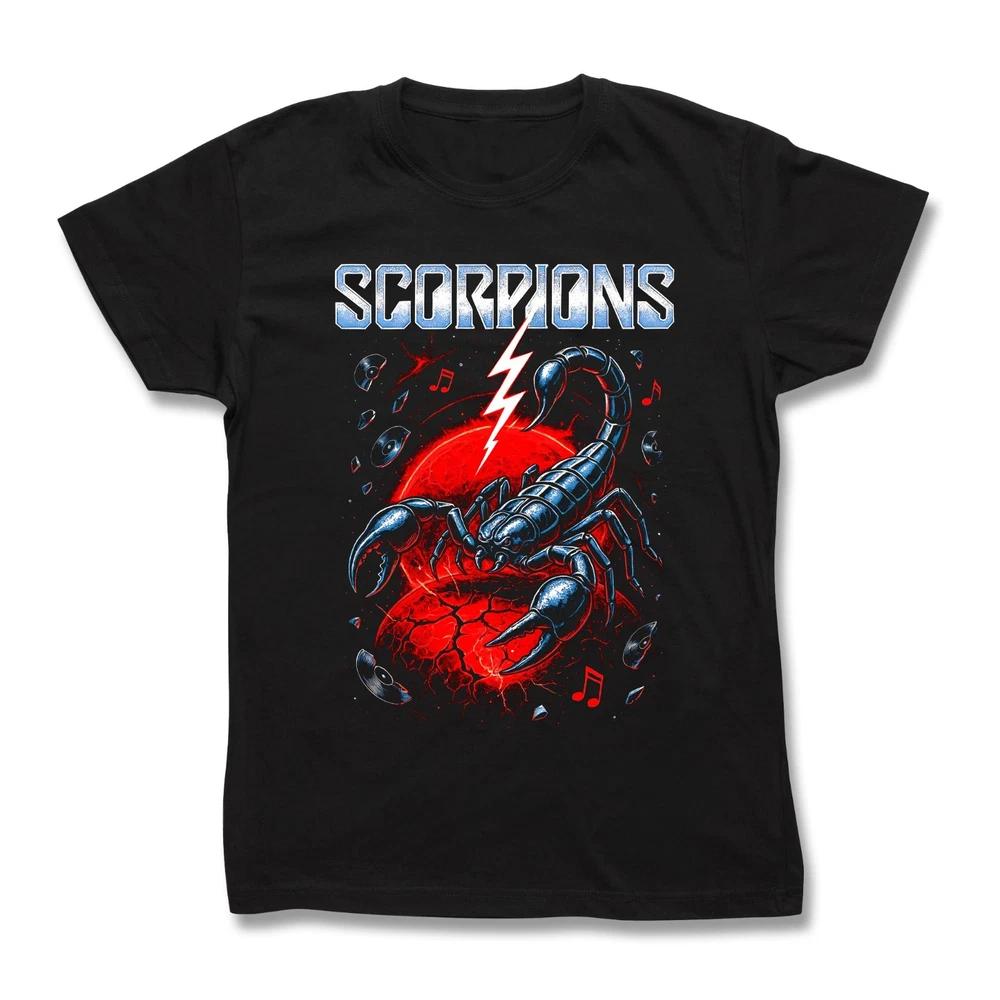 Scorpions Black TShirt cotton Hard rock heavy metal outdoors festival tee XL