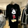 Disney Mickey Minnie Cartoon Print T Shirt Couple Summer Cotton Man Women Short Sleeve Casual Top Streetwear Graphic Tee Vintage