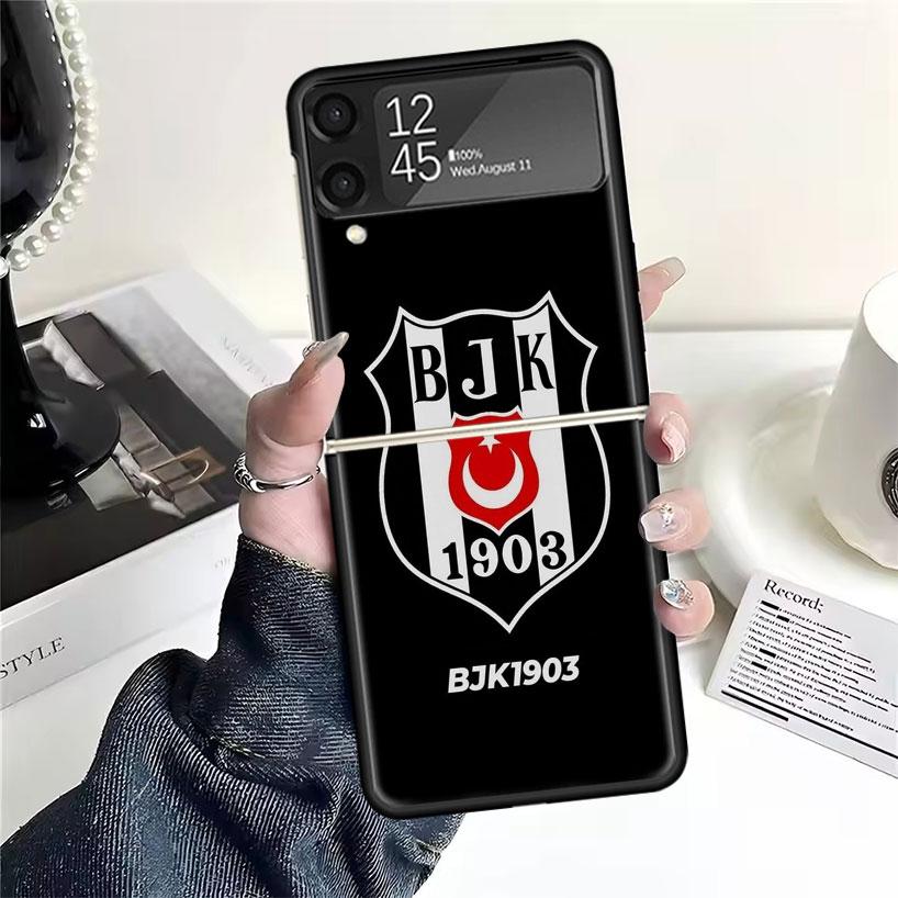 B-Besiktas B-BJK Cases For Samsung Galaxy Z Flip 4 5 6 7 3 Z Flip7 Flip6 Flip4 Flip5 Flip3 5G Hard Shockproof Fundas Cover