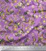 Soimoi Japan Crepe Satin Fabric Leaves & Floral Artistic Decor Fabric Printed Metre 42 Inch