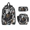 Tokio Hotel Tom Kaulitz Gruppo Musicale Zaino Cartella Studente Borsa Scolastica Borse a Spalla 3pz Borsa Termica per Pranzo Astuccio