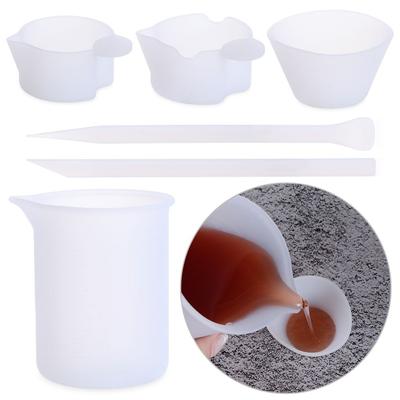 Washable Handmade Reusable Epoxy Resin Cup Jewelry Making Tool Measuring Cup Silicone Mould
