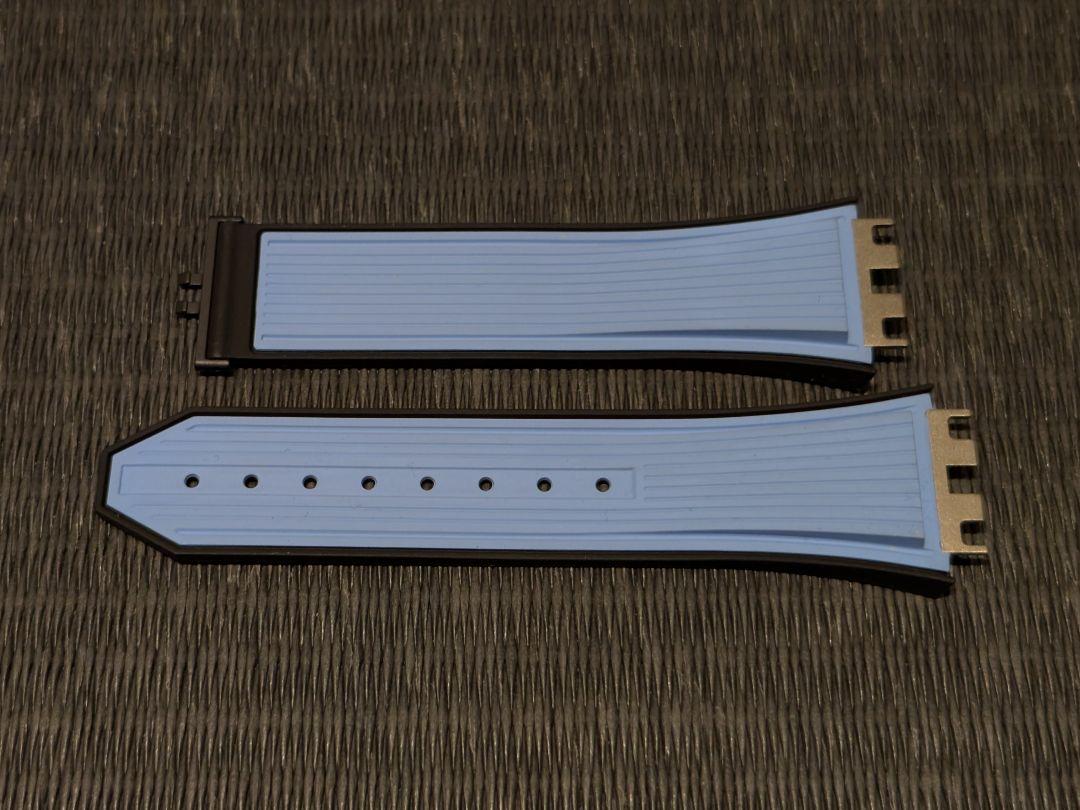 

[USED] HUBLOT Unico rubber strap, sky blue, 42mm