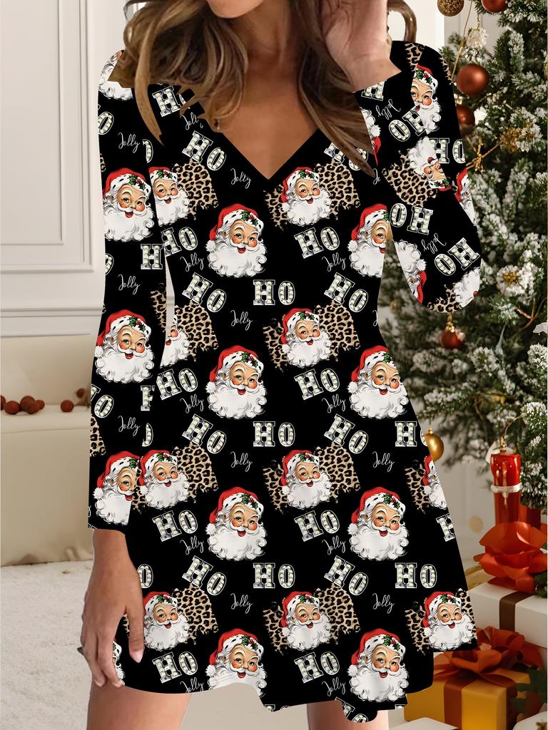 3D tištěné šaty Exkluzivní trendy kousek pro ženy na podzim a zimu Vánoční edice