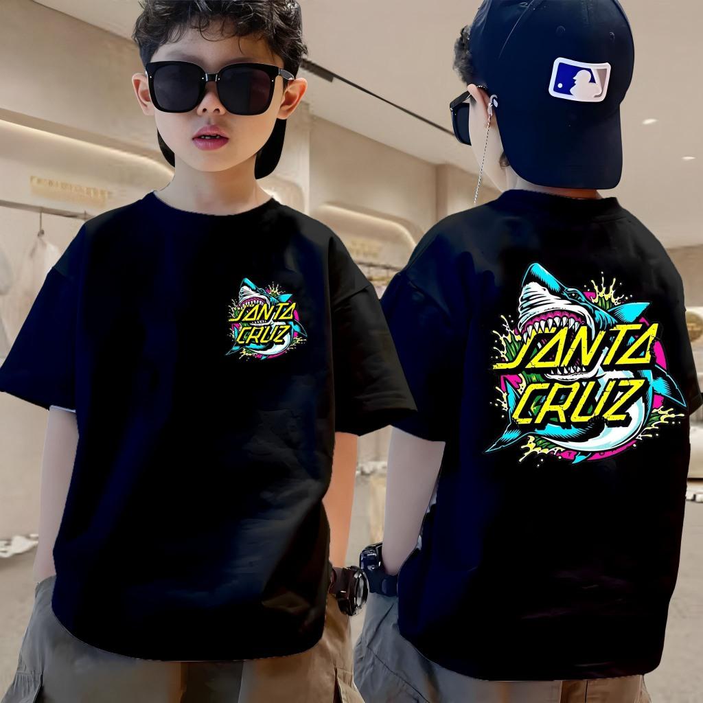 Boys and girls  T-shirts paired with printed children s short sleeved T-shirts, summer new style 150