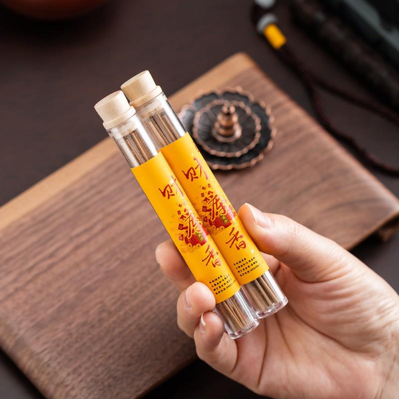 10cm Sandalwood Incense Sticks: Long-lasting, Deodorizing, Convenient 5g Packs for Indoor Use