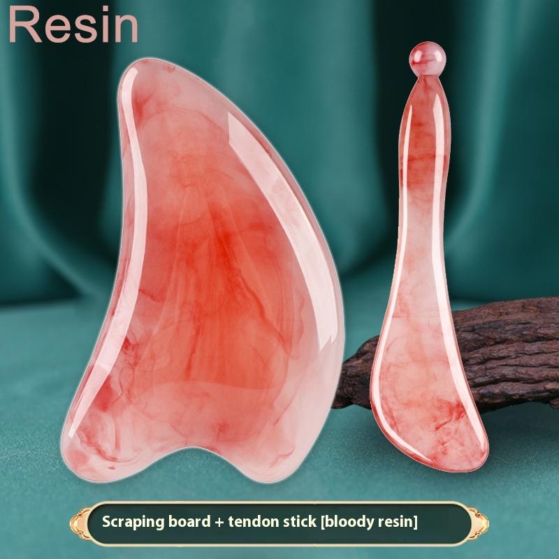 4-in-1 Scalp Massage Comb Meridian Resin Head Massager Unblocking Face Nose Massage Tool for Relaxation And Acupressure