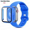 Glas+Gehäuse+Armband Für Uhrenarmband 44mm 41mm 45mm 40mm 38mm 42mm Silikonarmband iWatch Serie 9 8 3 4 5 6 SE 7 Armbänder