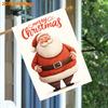 1pc a Double-Sided Garden Flag Featuring a Santa Claus Design, Measuring 28 by 101.6 Cm, Perfect for Winter And Christmas Outdoor Or Lawn Decoration
