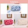Cute Pink Plush Pen Case With Spacious Design For Girls Stationery Organizer For School Use