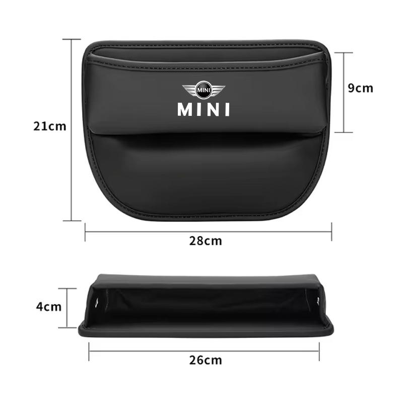Leather Car Seat Gap Organizer Box Leak-proof Storage Bag For Mini Cooper JCW Works F54 F55 F56 F57 F60 R50 R52 R53 R55 R56 R57 svkjb33