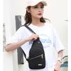 Simple Embroidered Thread Messenger Bag Breast Bag