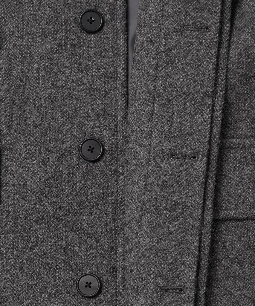 Musinsa Standard Shetland Wool Oversized Balmacaan Coat [Grey]
