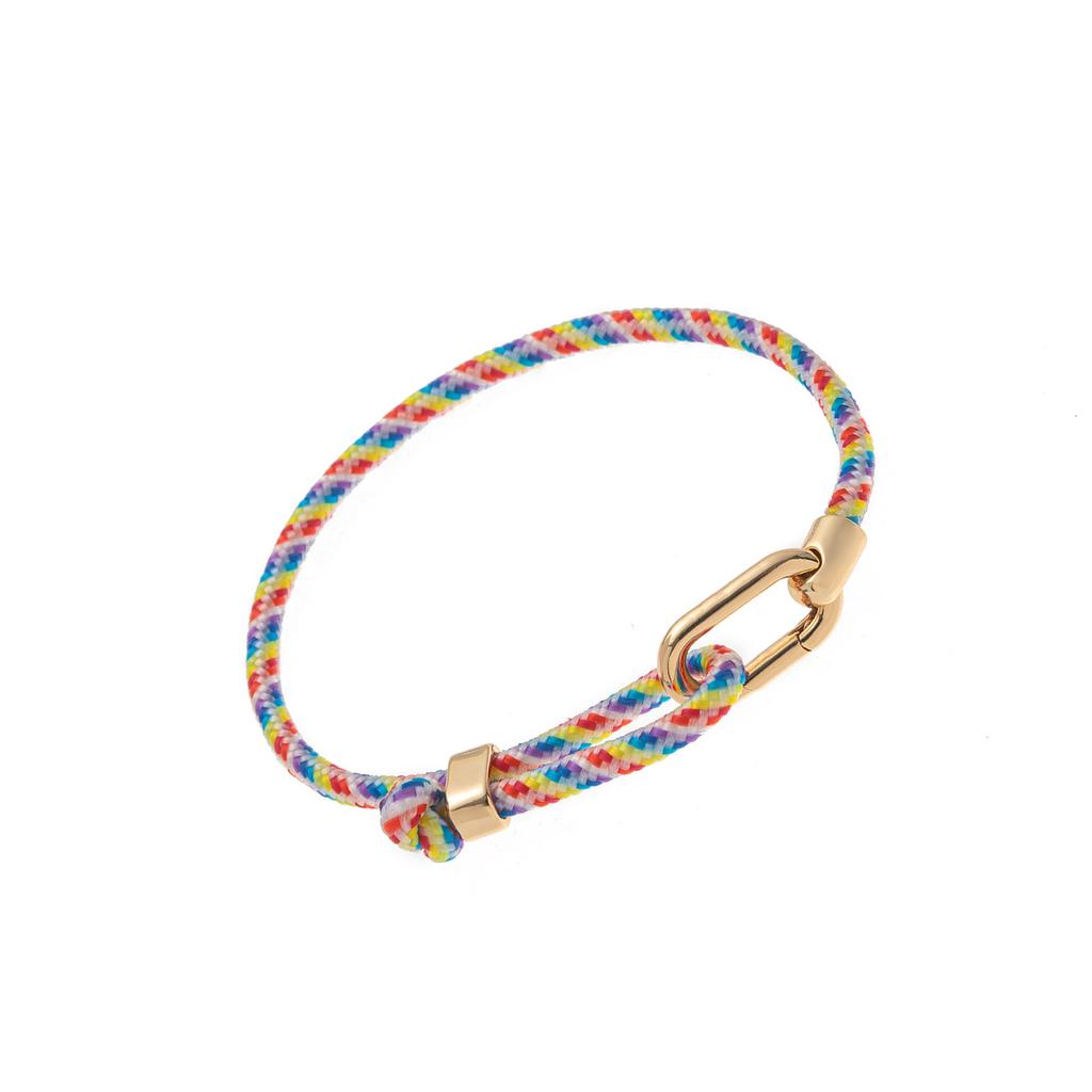 Adjustable Couple Bracelet Colorful Rope Modern Design Comfort Fit Lightweight Jewelry Gift For Him Her