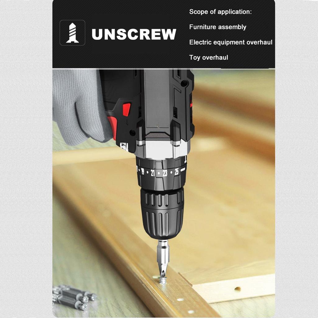 16.8V Wireless Impact Electric Cordless Screwdriver Power Tool 220V 30NM Torque Electric Drill Drilling Machine Mini Hand Drill New